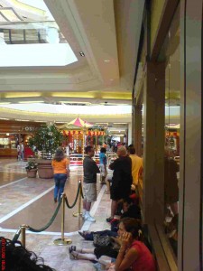 Waiting for our iPhones...